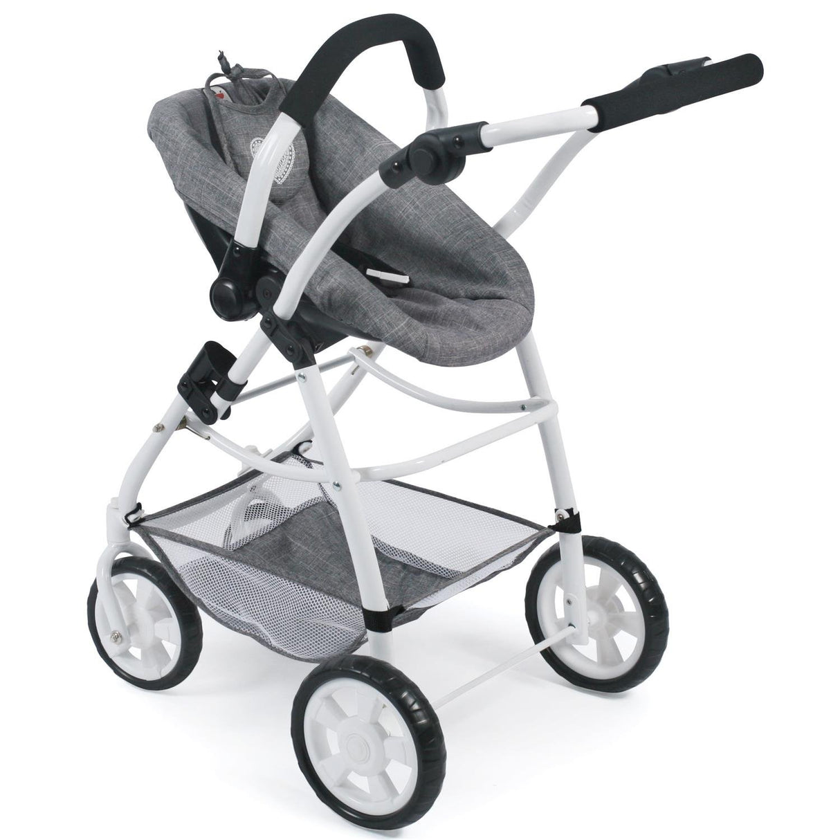 Bayer Chic 2000 637 76 Carrito Emotion All in, 3 en 1 de muñecas, Jeans Gris, de 3 a 6 años.