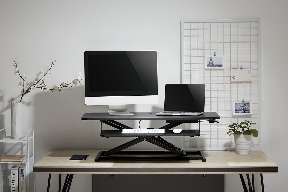 Puestos de Trabajo Sentado De Pie, Negro
