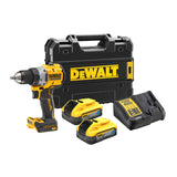 Taladro atornillador 18 V 90 Nm (2 x 5,0 Ah Powerstack) en estuche TSTAK - DEWALT DCD800H2T-QW