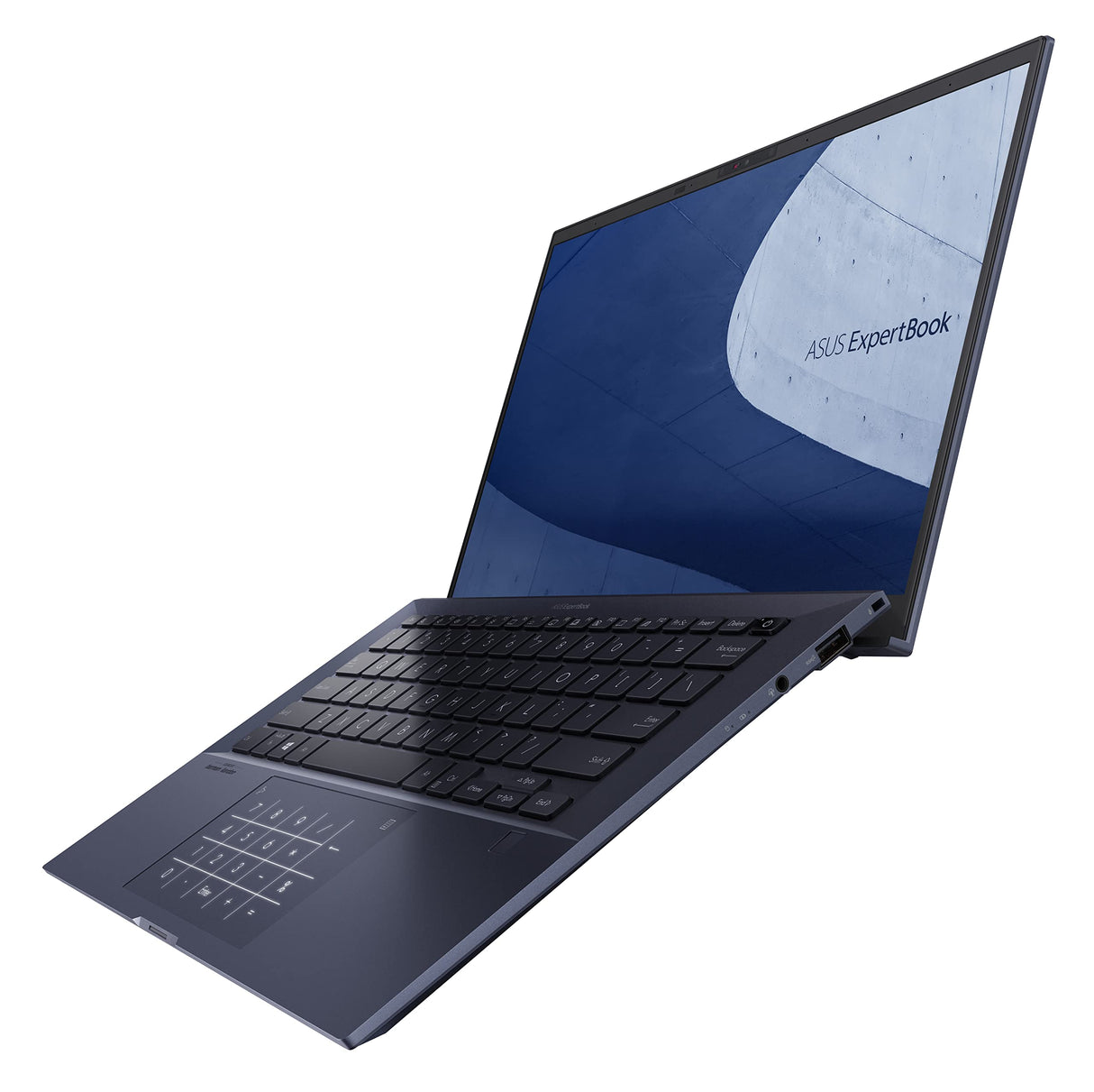 ASUS ExpertBook B9 B9400CBA-KC0686X - Ordenador Portátil 14" Full HD (Intel Core i5-1235U, 16GB RAM, 512GB SSD, Iris Xe Graphics, Windows 11 Pro) Negro Estrella - Teclado QWERTY español