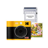 KODAK Mini Shot 3 ERA 4PASS - Cámara instantánea 2 en 1 e Impresora de Fotos (7,6 x 7,6 cm, 8 Hojas), Color Amarillo