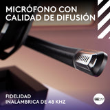 Logitech G Astro A50 LIGHTSPEED para gaming Auriculares inalámbricos + estación base (Gen 5), PRO-G GRAPHENE, cambio entre 3 sistemas, USB-C a Xbox, PS5, PC/Mac o Nintendo Switch, Bluetooth - Negro