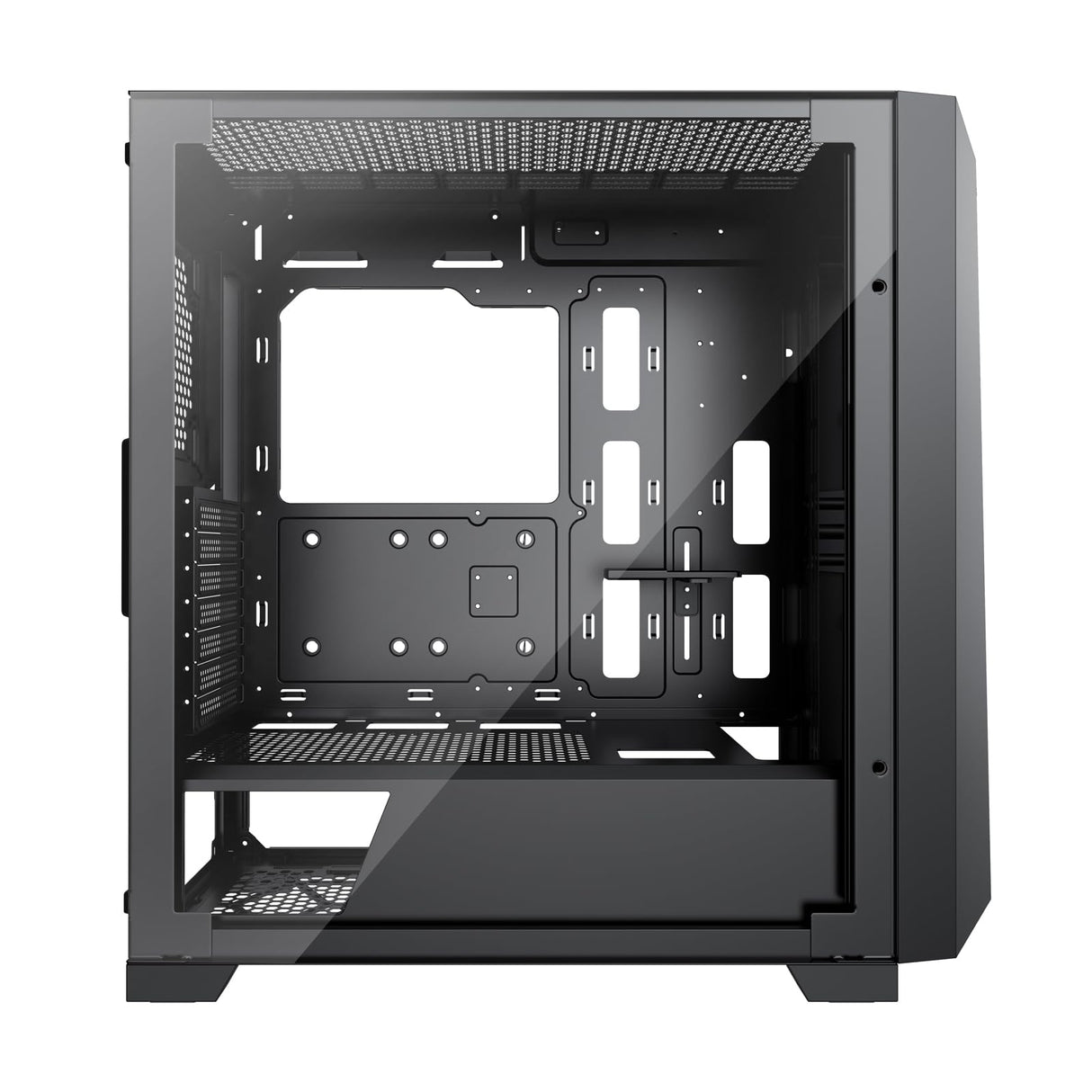 Xilence Xilent X X912.ARGB - Carcasa para PC para Gaming, 3 Ventiladores ARGB de 120 mm, 1 Ventilador Negro, Caja de Torre ATX Midi Midi, Panel Frontal de Malla para un Buen Flujo de Aire y Placa de