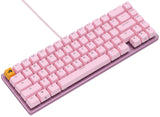Glorious Gaming GMMK 2 Compact 65% - Teclado gaming mecánico, compacto TKL 65%, carcasa de aluminio, personalizable, keycaps dobles, switches Fox, RGB, distribuciones QWERTY estadounidense - Rosa