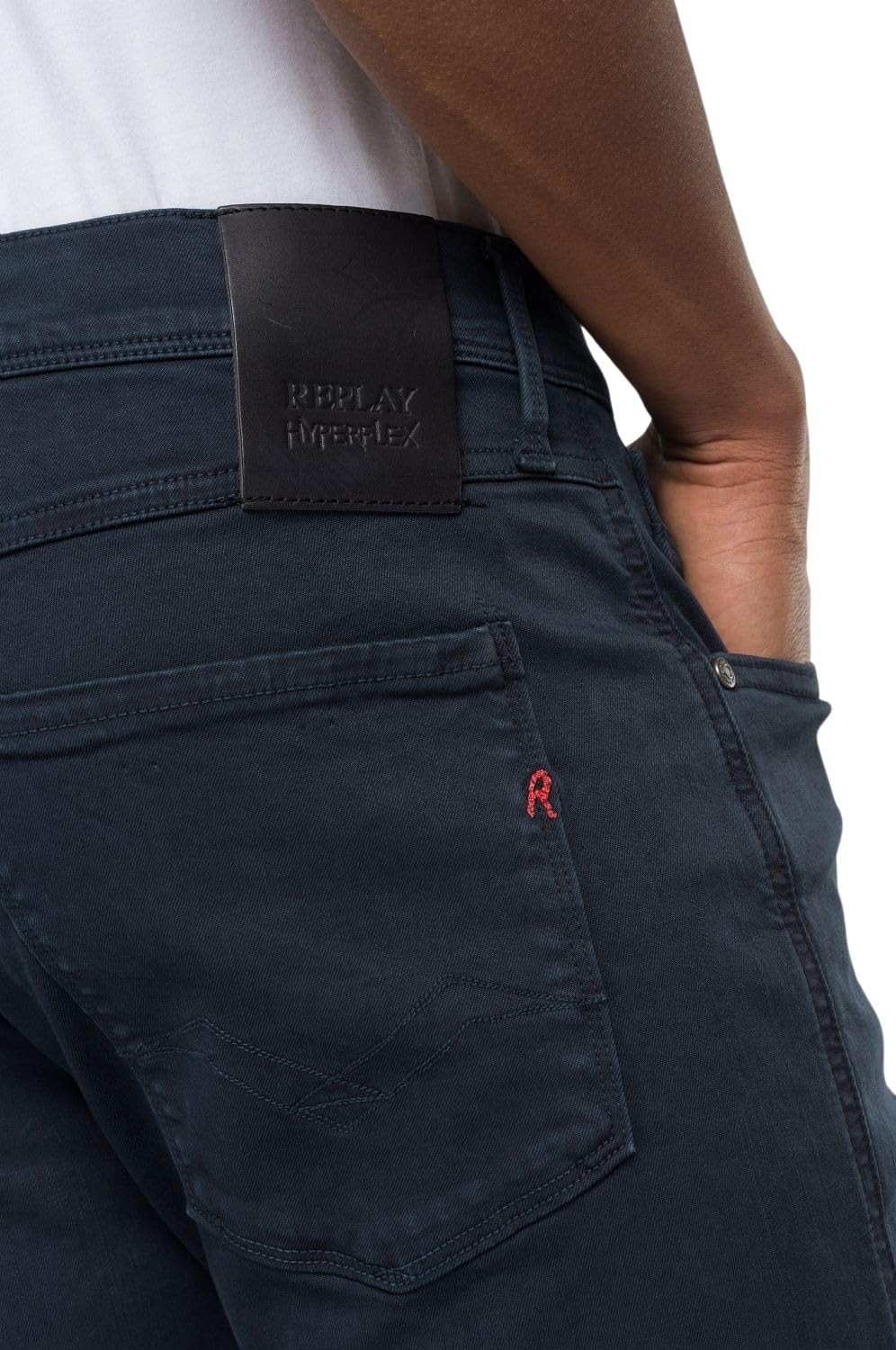 REPLAY M914 Anbass Hyperflex Colour Xlite, Jeans Hombre, Azul (Blue 010-2), 32W / 34L