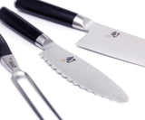 KAI Shun Classic cuchillo japonés flexible para jamón 30,5 cm de longitud de hoja extra larga - acero AUS-8A - mango de madera Pakka - hecho en Japón - cuchillo XXL para carne y salmón forjado