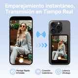Pantalla de Monitor de Selfie para Teléfono, Rollei Easy Creator Selfie Monitor 3,97" Compatible con iPhone y Android para TikTok Live Streaming Vlog Negro Vlog-Selfie-Monitor-Pantalla-Magnética