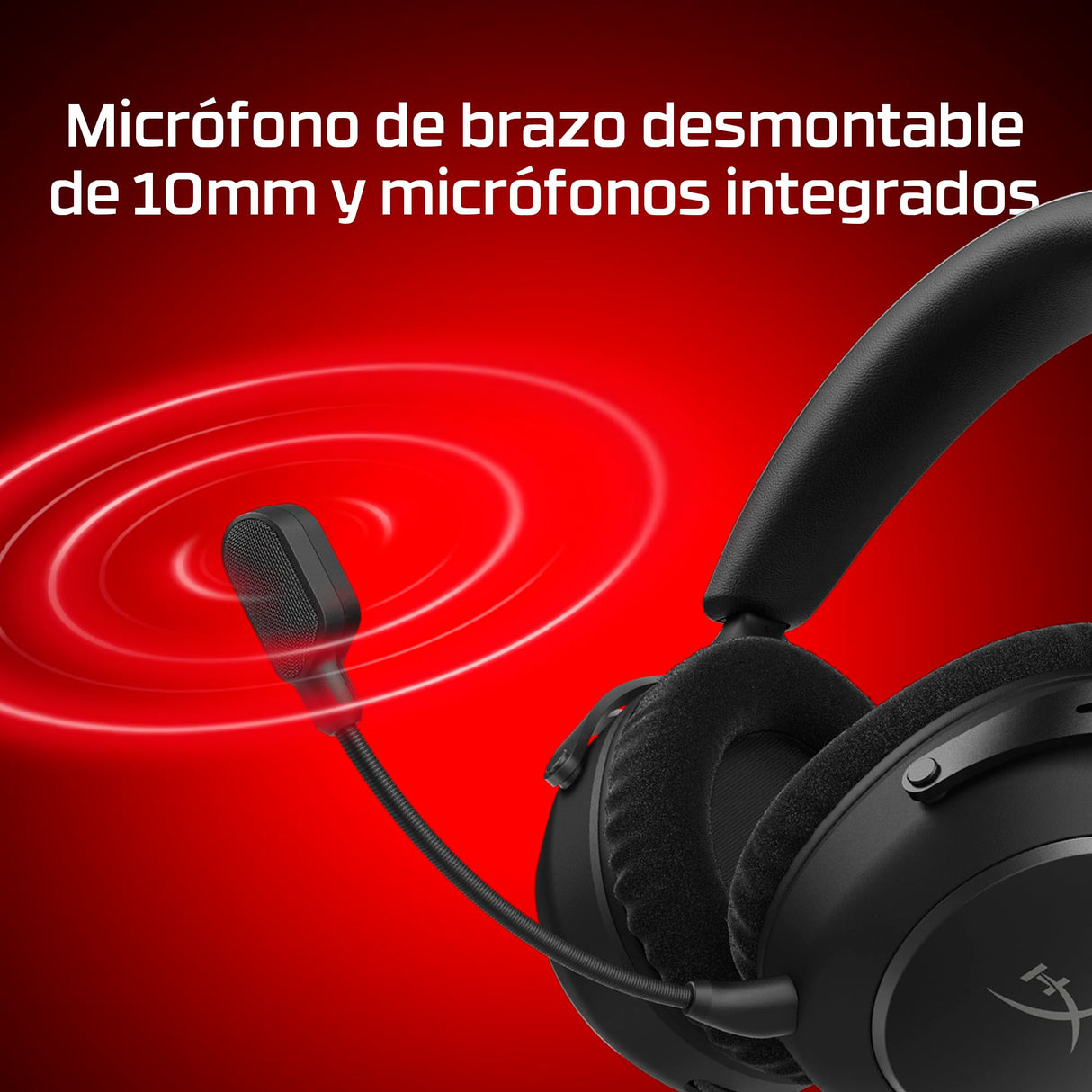 HyperX Cloud Alpha Wireless 2 - Auriculares Gaming inalámbricos con Base RGB, Drivers 53mm, batería hasta 250h, Bluetooth, 2.4GHz, PC, PS4, PS5, Xbox, Switch, Color Negro