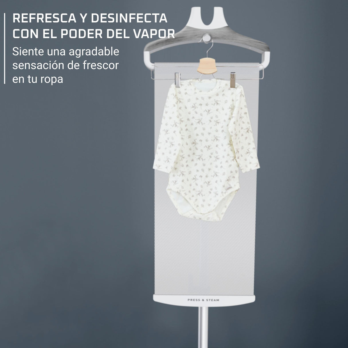 Rowenta Pro Style Care - Cepillo de vapor de 2000 W, planchado vertical, vapor potente de hasta 42 g/min, sistema Press & Steam, cabezal XL, rápido calentamiento, 1,3 capacidad, IS8470