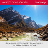 Samyang 7,5/F 3,5 UMC Fish-Eye MFT - Objetivo fotográfico para Micro Cuatro Tercios, Negro