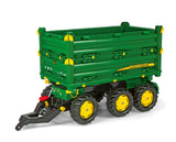Rolly Toys 12/504/3 Rollymulti Trailer John Deere - Remolque de juguete de 3 ejes , Modelos/colores Surtidos, 1 Unidad