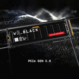 WD Black SN8100 NVMe SSD con disipador de Calor de 8 TB (velocidades de Lectura secuenciales de hasta 14 900 MB/s, PCIe Gen 5, hasta 4,800 TBW, SANDISK TLC 3D CBA NAND Technology)