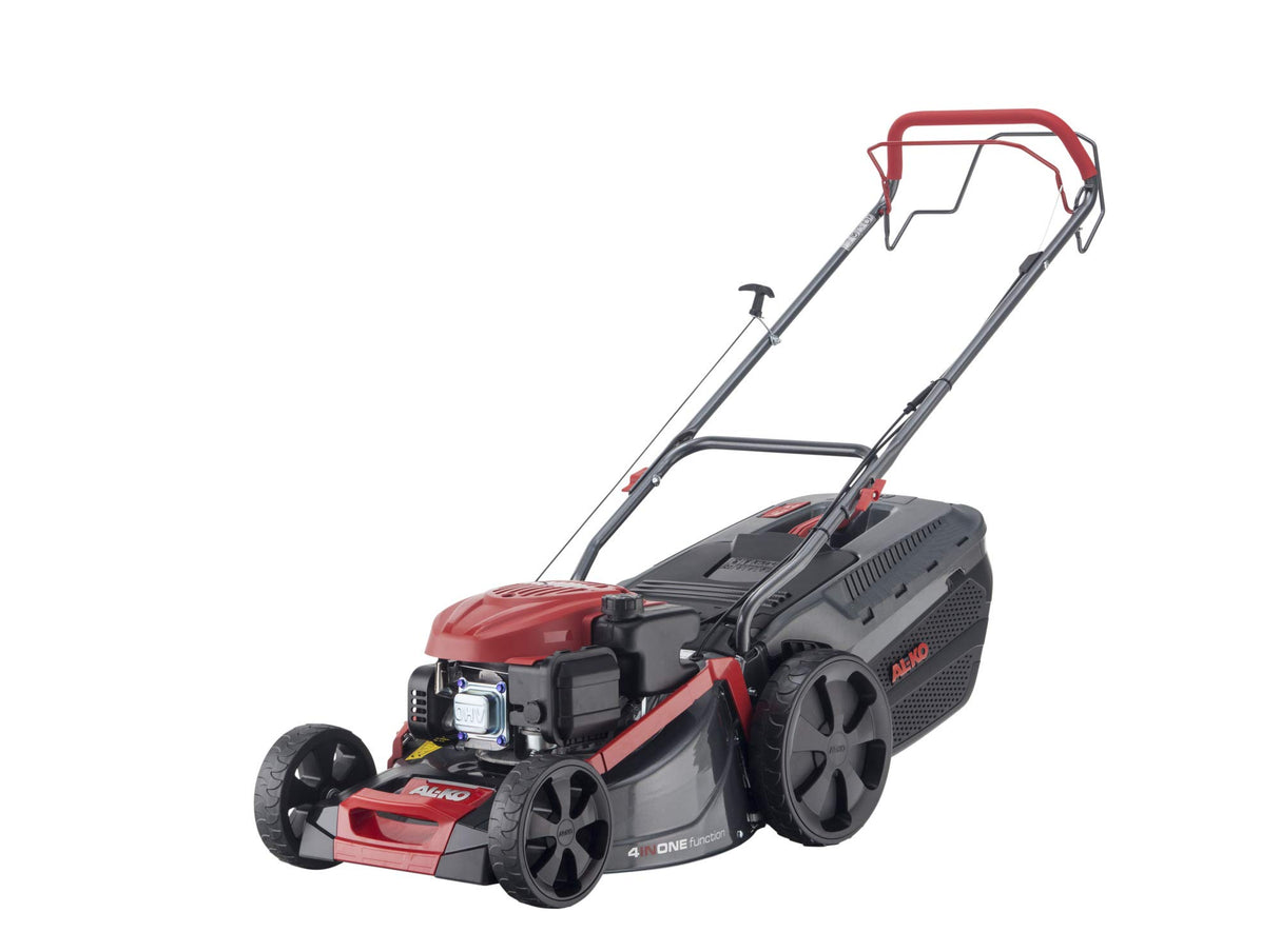 AL-KO Cortacésped de Gasolina Comfort 46.0 SP-A Plus (Ancho de Corte de 46 cm, Potencia de Motor de 2,1 kW, Carcasa de Chapa de Acero, tracción Trasera, función de mantillo, expulsión Lateral, para