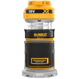DEWALT DCW600N-XJ - Perfiladora XR 18V, Motor sin Escobillas, Velocidad Variable 16,000-25,500 rpm, Base Ajustable, Luz LED, Compatible con Baterías XR, Compacto y Ergonómico, Sin Batería ni Cargador