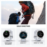 Garmin Epix (Gen 2) Pro 42mm - Reloj de alto rendimiento GPS multideporte con Pantalla táctil AMOLED, Linterna LED, Frecuencia cardíaca, Mapas y hasta 10 días de autonomía, Plateado