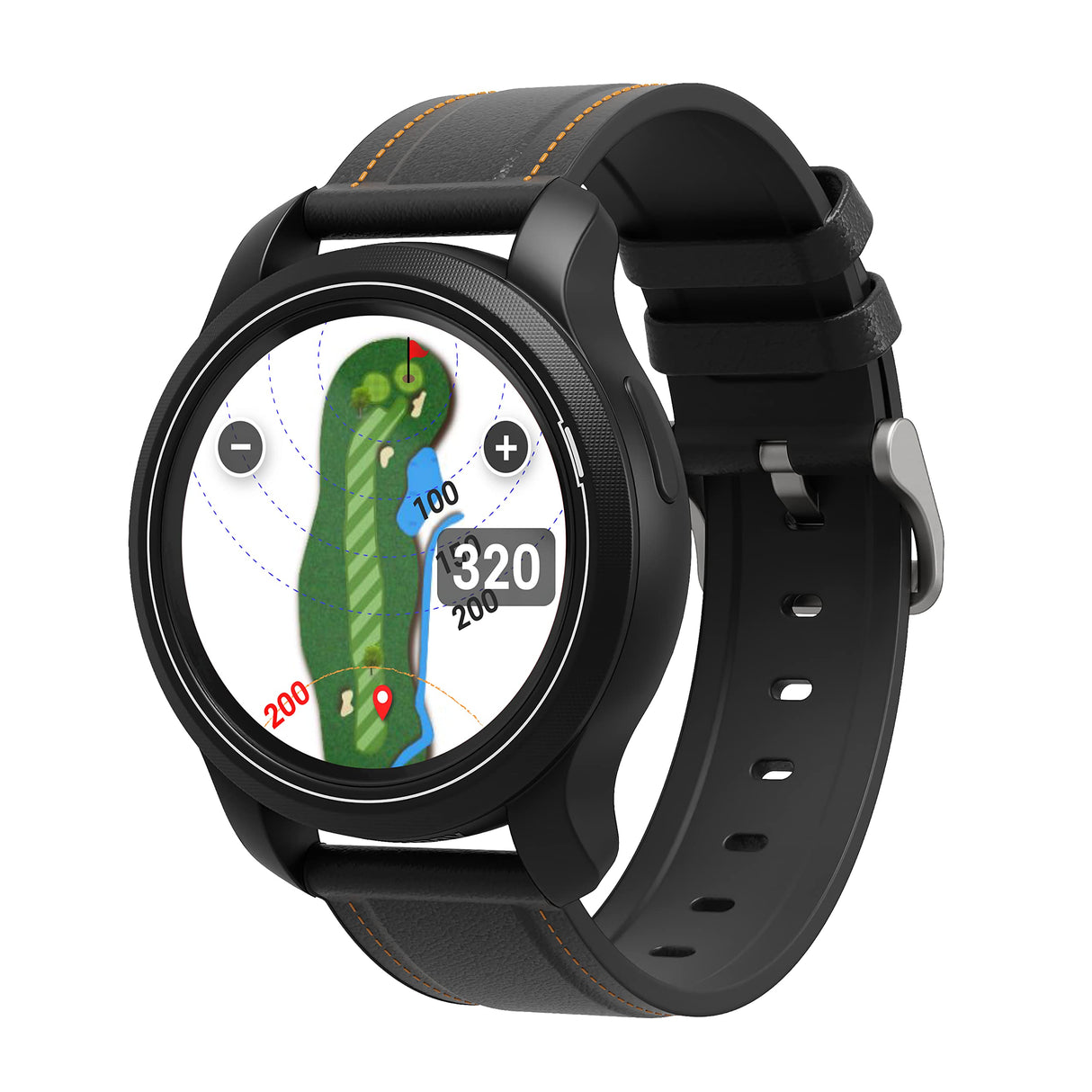 GolfBuddy Aim W12 - Reloj de Golf GPS con Pantalla táctil a Todo Color, ondulación Verde, Vista previa de Agujeros, Forma más Inteligente de Jugar