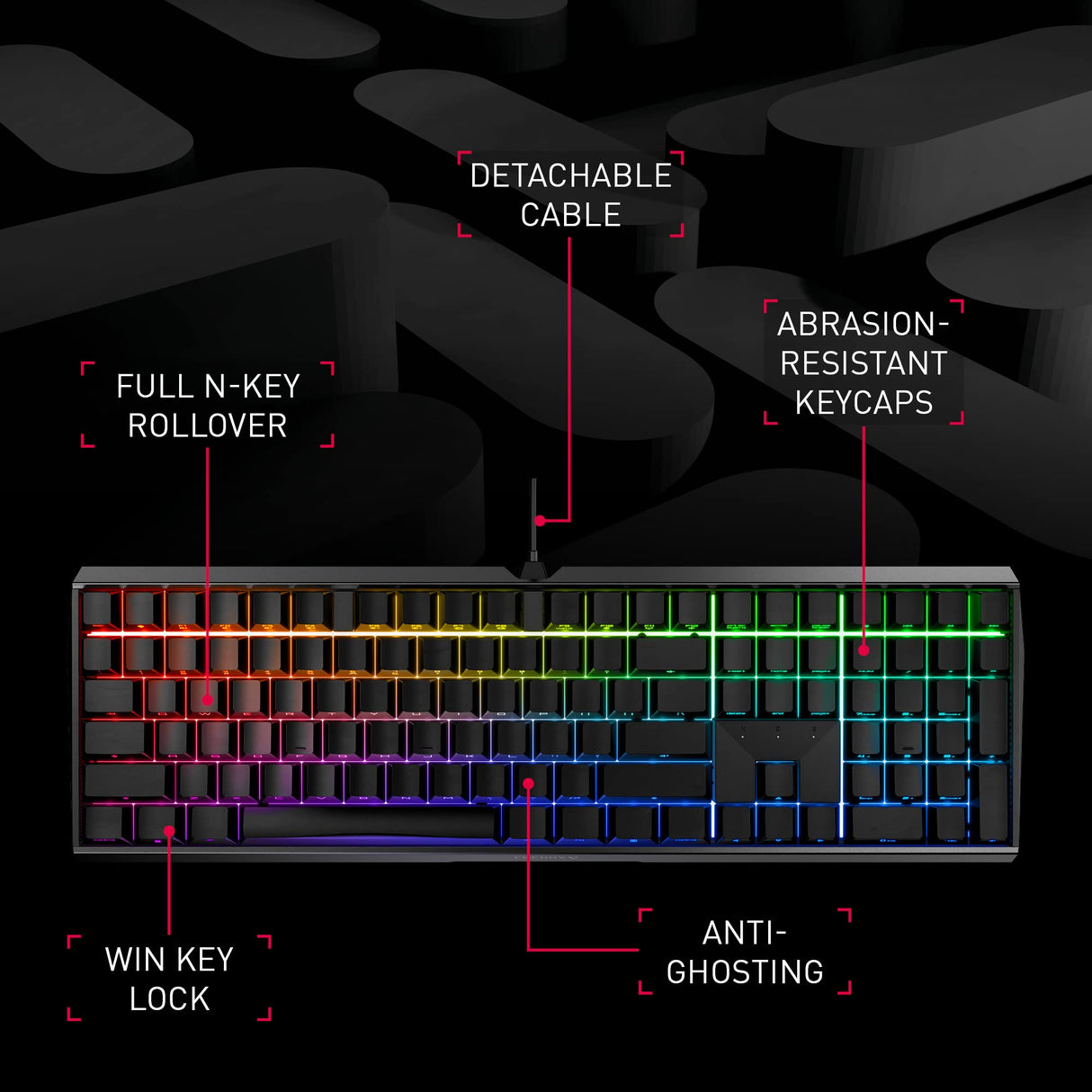 CHERRY MX BOARD 3.0 S, Teclado Mecánico de Gaming con Cable, Distribución de Teclado Europeo (QWERTY), Bastidor Robusto de Aluminio, Iluminación RGB, Switches MX BROWN, Blanco