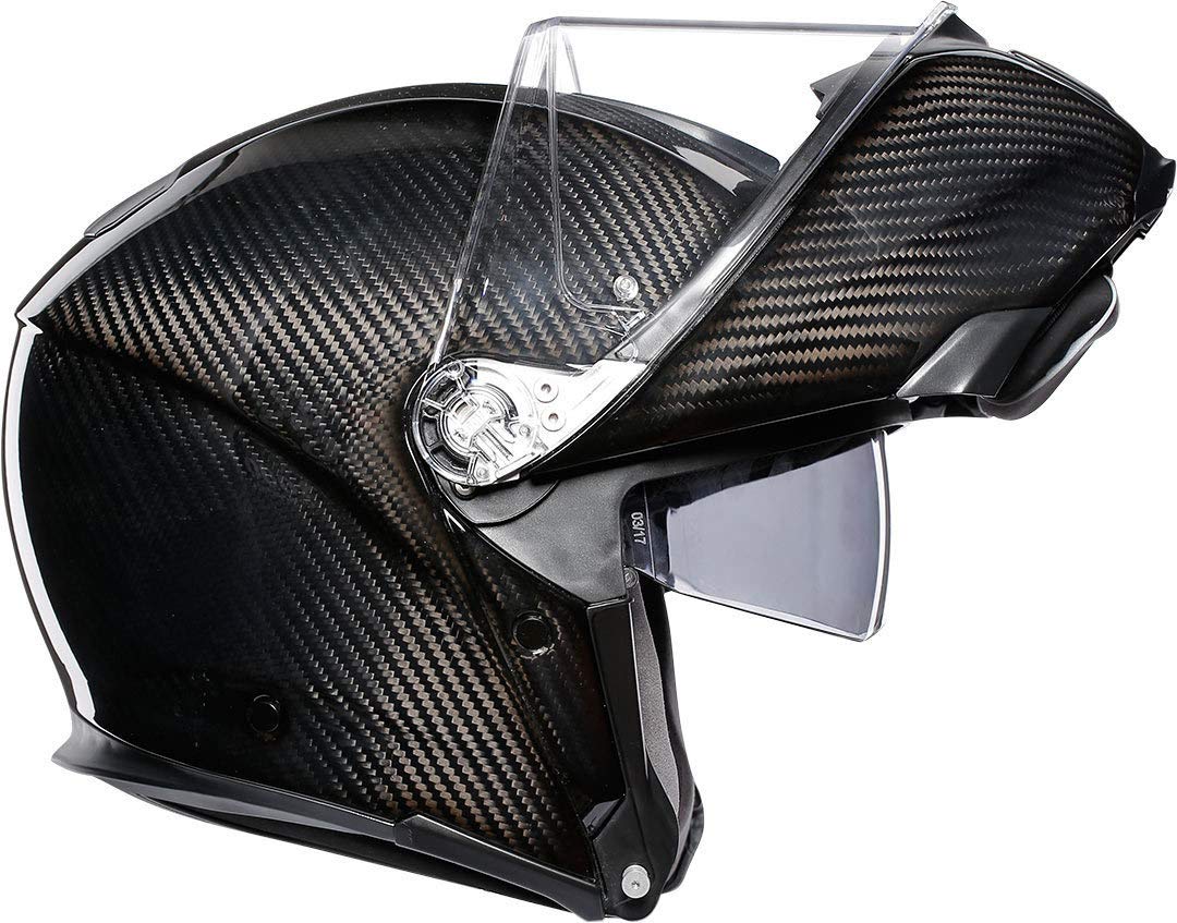 AGV Sportmodular Casco para Moto, Hombre, Glossy Carbon, 2XL