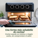 Cuisinart Mini Horno Freidora | 7 en 1: Freír, Asar, Hornear, Gratinar, Empanadillas, Tostar y Mantener caliente | 2 niveles de cocción, gran capacidad de 17L, espacio pollo entero de 1.8kg