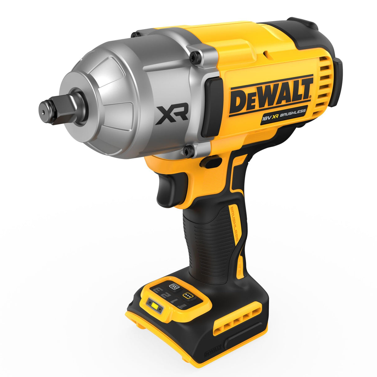 DEWALT DCF900N-XJ - Llave de Impacto 18VXR, Encaje de½" cuadrado externo con anillo de retención o HOG-Ring, 1.396Nm de par de apriete y 1.898Nm de par de desenroscado, No incluye batería ni cargador