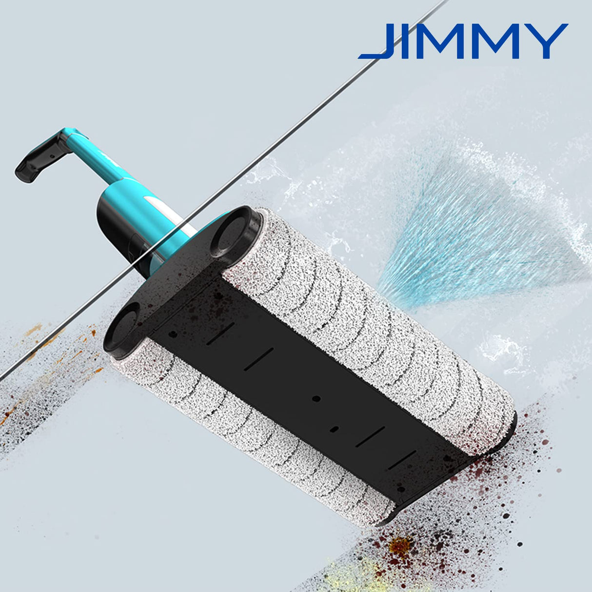 Jimmy SF8 - Limpiador inalámbrico 2 en 1 con rodillo de cepillo doble y tanque doble, pantalla LED y sistema de autolimpieza, duración de la batería de 35 minutos