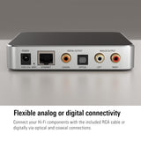Eve Play – Interfaz de Streaming de Audio para AirPlay, Streaming de Calidad para Sistema Hi-Fi, Compensación de latencia, Tres Salidas de Audio, Apple Home, Ethernet, Wi-Fi