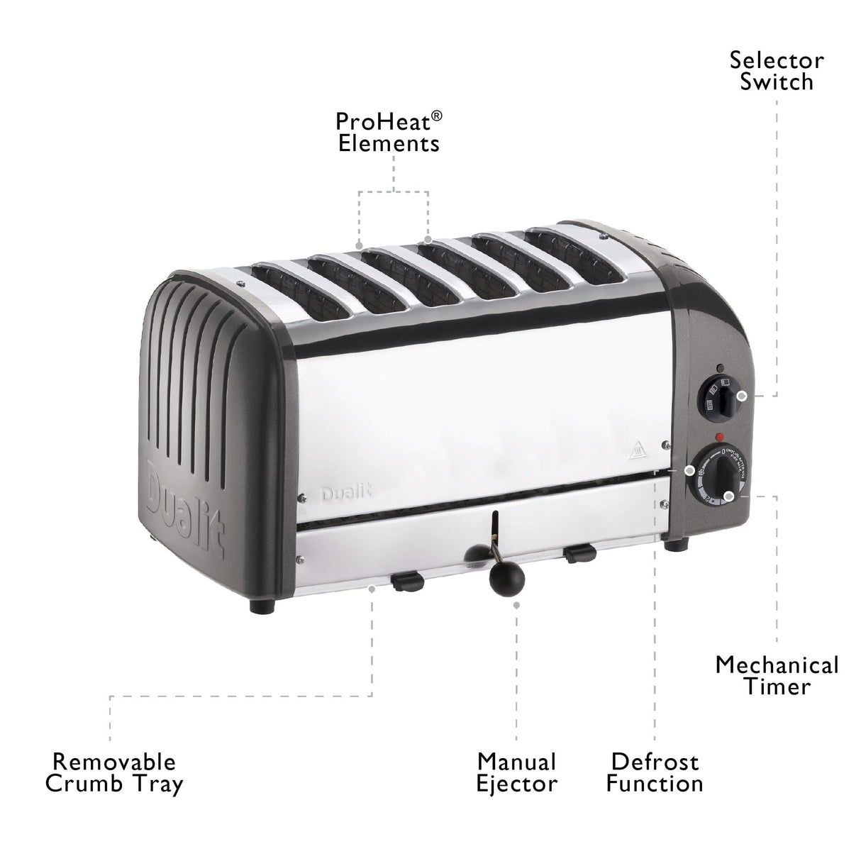 Dualit E269 6 Ranura Pan Tostadora