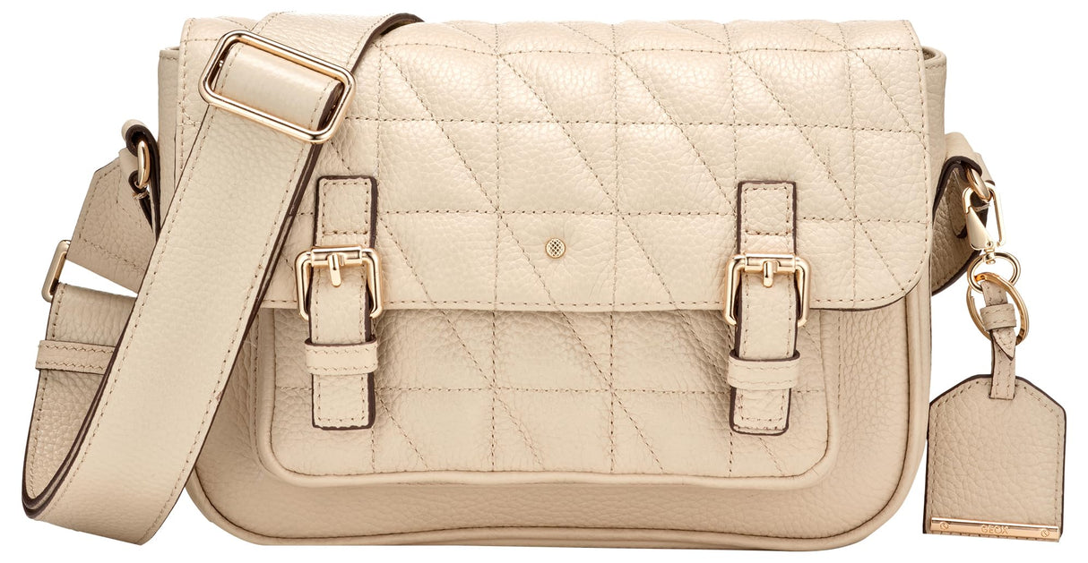 Geox D Frailea A, Bolsa Mujeres, Blanco Crudo