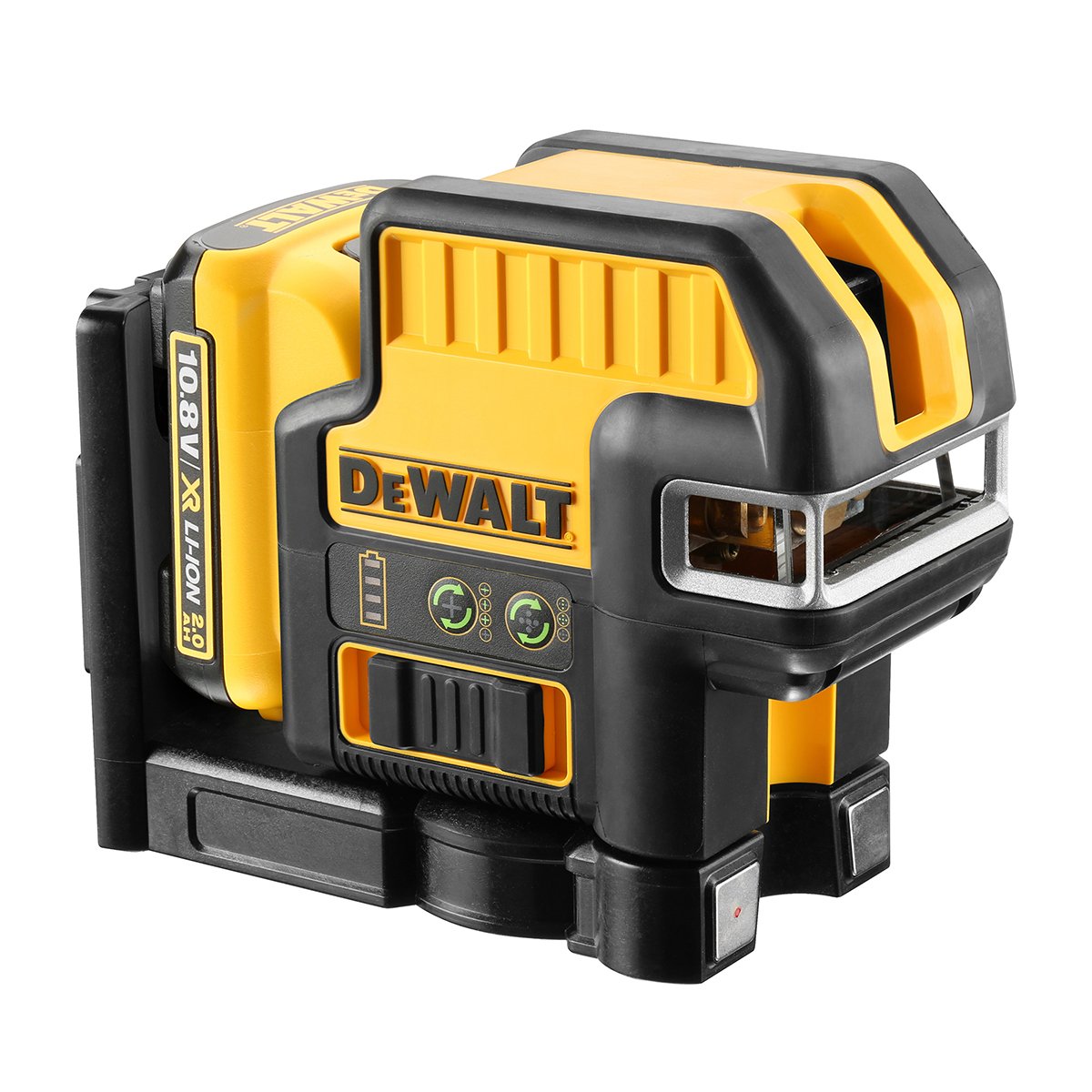 DEWALT DCE0825D1G-QW - Láser autonivelante de 2 líneas en cruz (Horizontal y vertical) y 5 puntos - Incluye batería DW 10,8V Litio - VERDE