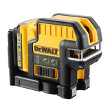 DEWALT DCE0825D1G-QW - Láser autonivelante de 2 líneas en cruz (Horizontal y vertical) y 5 puntos - Incluye batería DW 10,8V Litio - VERDE