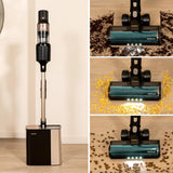 Cecotec Aspiradora Escoba Sin Cable Conga Rockstar 5500 Hurricane Station Pet Flex, Max 220AW 700W, Base Autovaciado, Hasta 90min Autonomía, Cepillo antienredo, Tubo flex, Ciclón paralelo, Acc mascota