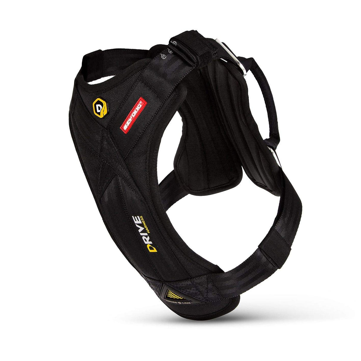 Ezydog Drive Arnés De Coche para Perro, Cinturón De Seguridad para Perros, Multifunción, Ajustable, Arnés De Chaleco De Viaje (L, Negro)