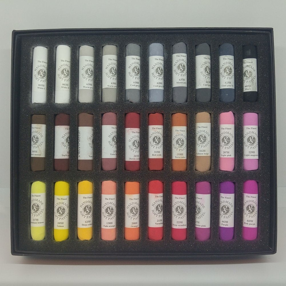 Mungyo MPHM-60P - Gallery Artists' Handmade Soft Pastels Portrait Shades, set de 60 crayones pastel hechos a mano de calidad artística, textura suave