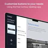 Contour Design SliderMouse Pro ratón Ambidextro USB Tipo A Rollerbar 2800 dpi