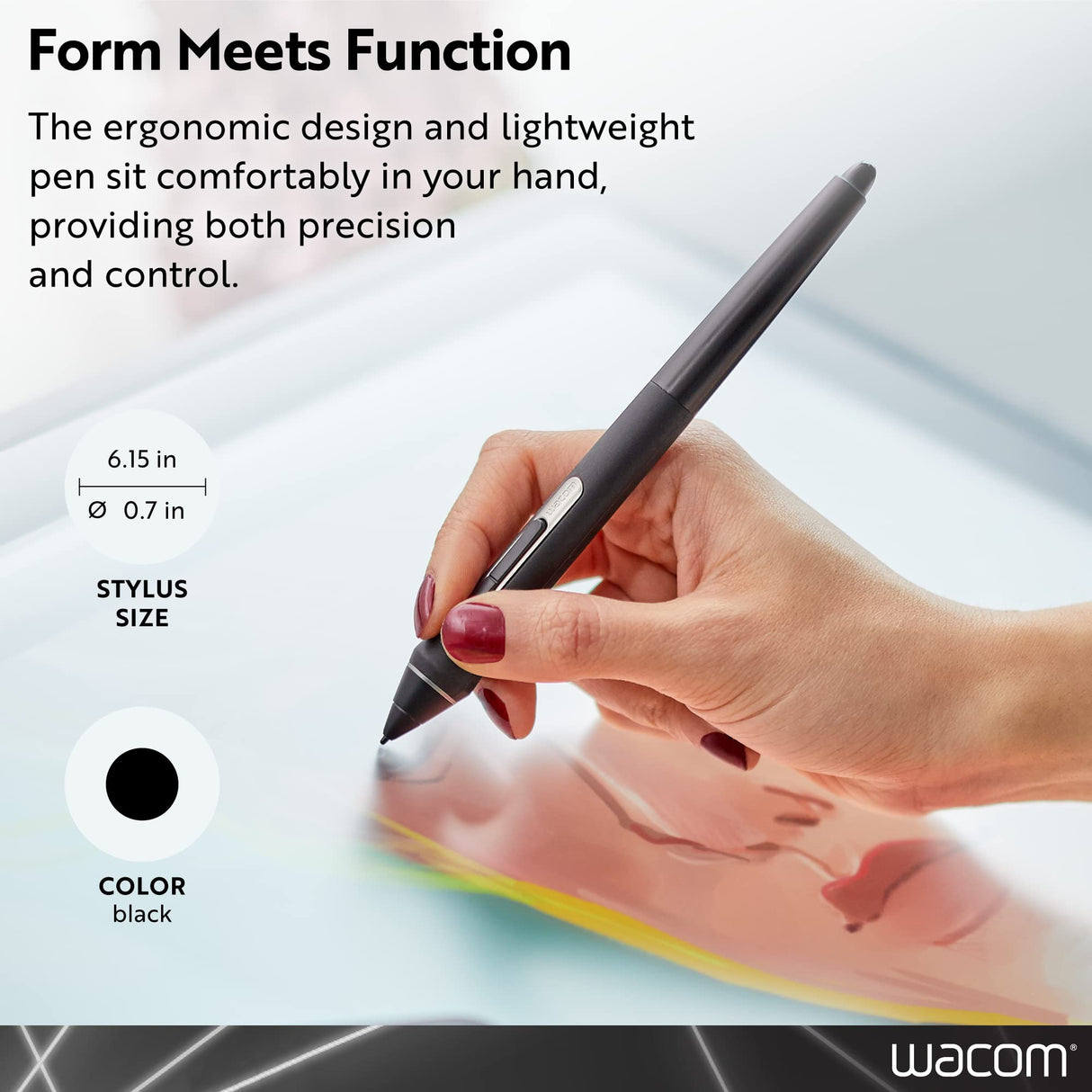Wacom Pro Pen 2 (KP504E) - Compatible con Intuos Pro, Cintiq, Cintiq Pro & MobileStudio Pro