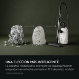 AEG AB51C1SW Aspiradora de Trineo con Bolsa, 750W de Potencia, 3,5L de Capacidad, Cable de 8,5m, 79dB de Ruido, Filtro Lavable, Cepillo Todo Suelo, Boquilla 2 en 1, Incluye 1 Bolsa, Blanco