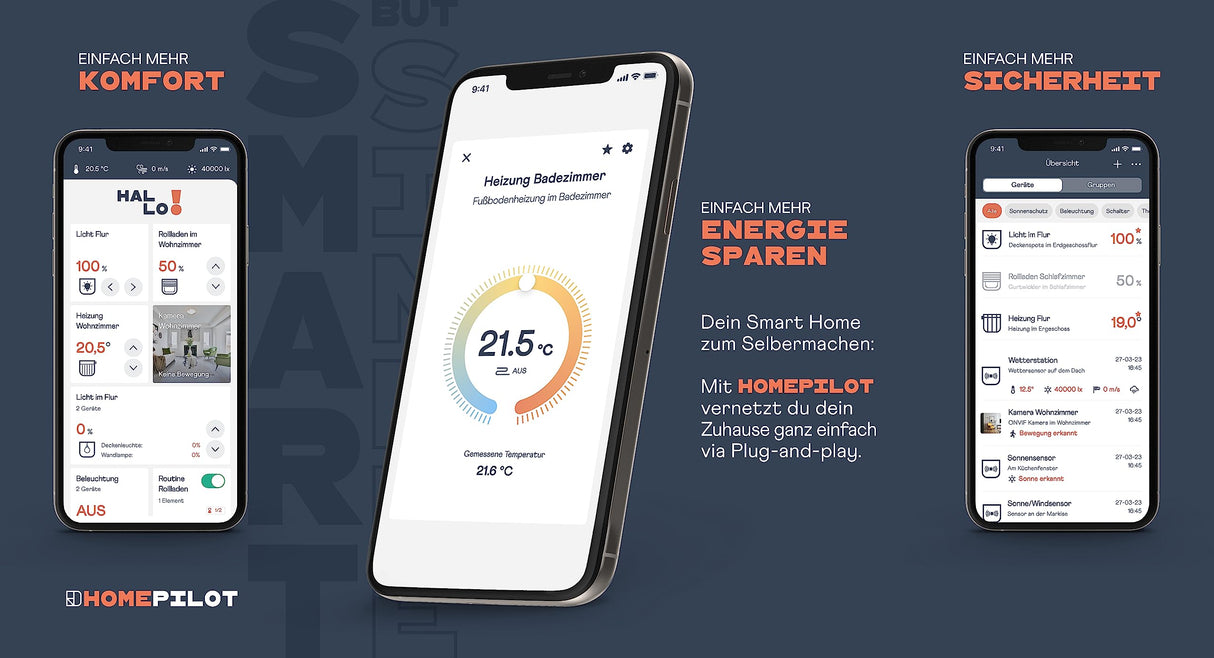 HOMEPILOT - Gateway Premium | Smart-Home-Central para integrar y controlar tus dispositivos Smart Home a través de la aplicación o interruptor | Compatible con Alexa, Google Assistant y más.