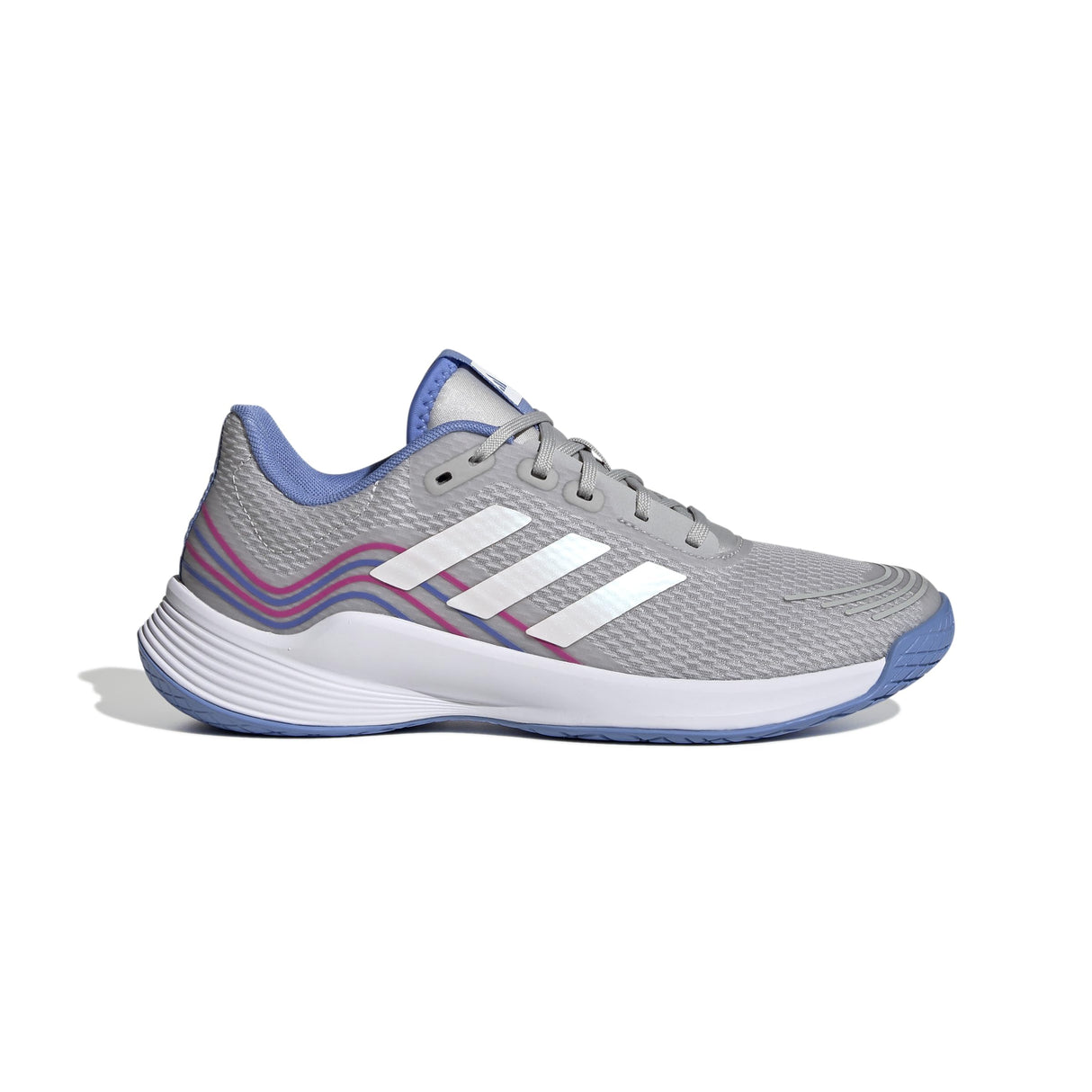 adidas Novaflight Volleyball Shoes, Zapatos Mujer, Grey Two/Cloud White/Silver Dawn, 42 EU
