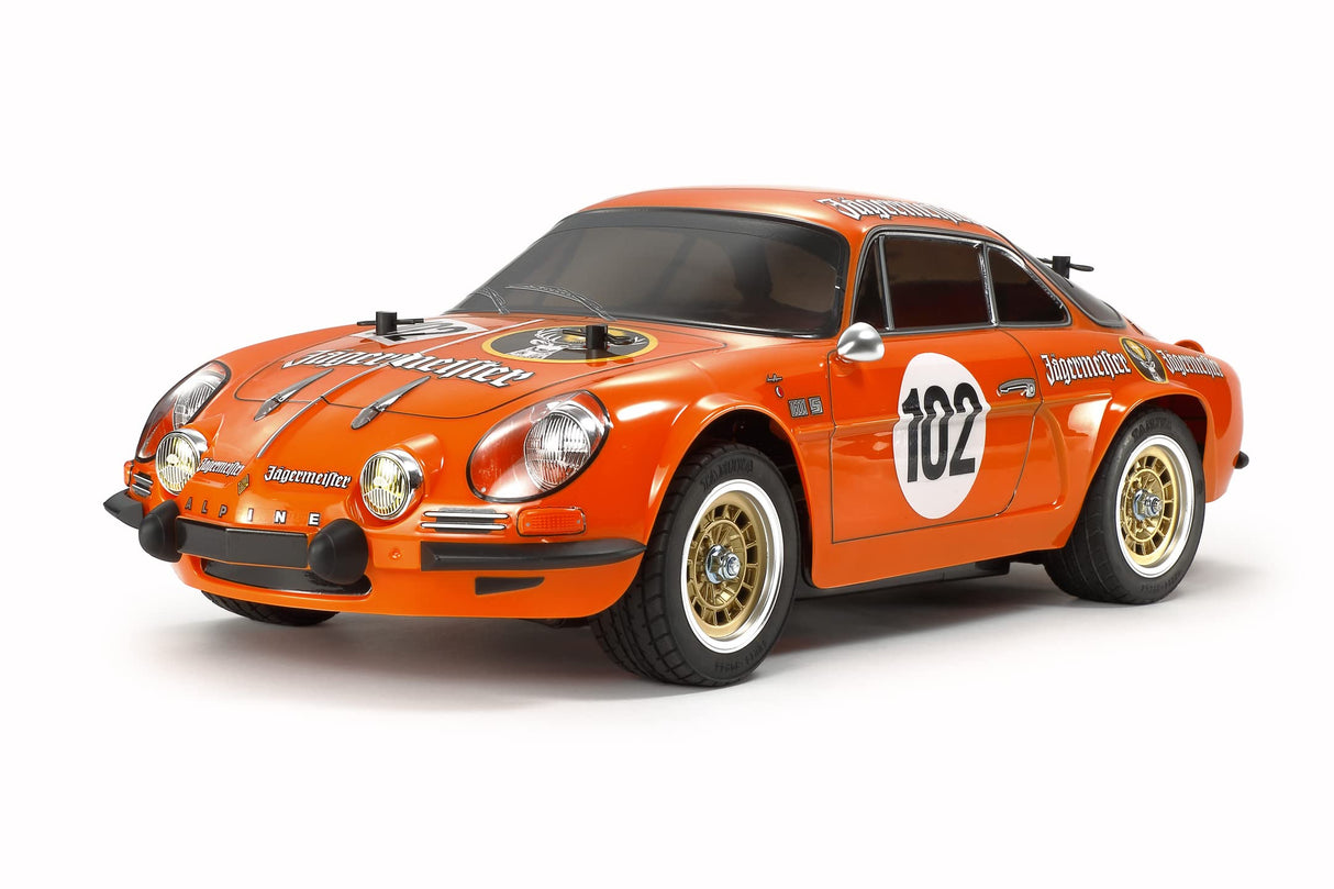 Tamiya 58708 1:10 RC Renault Alpine A110 Jägerm. M - 06 - Coche teledirigido, vehículo RC, modelismo, Kit para Montar, Hobby, Tinkering, Multicolor