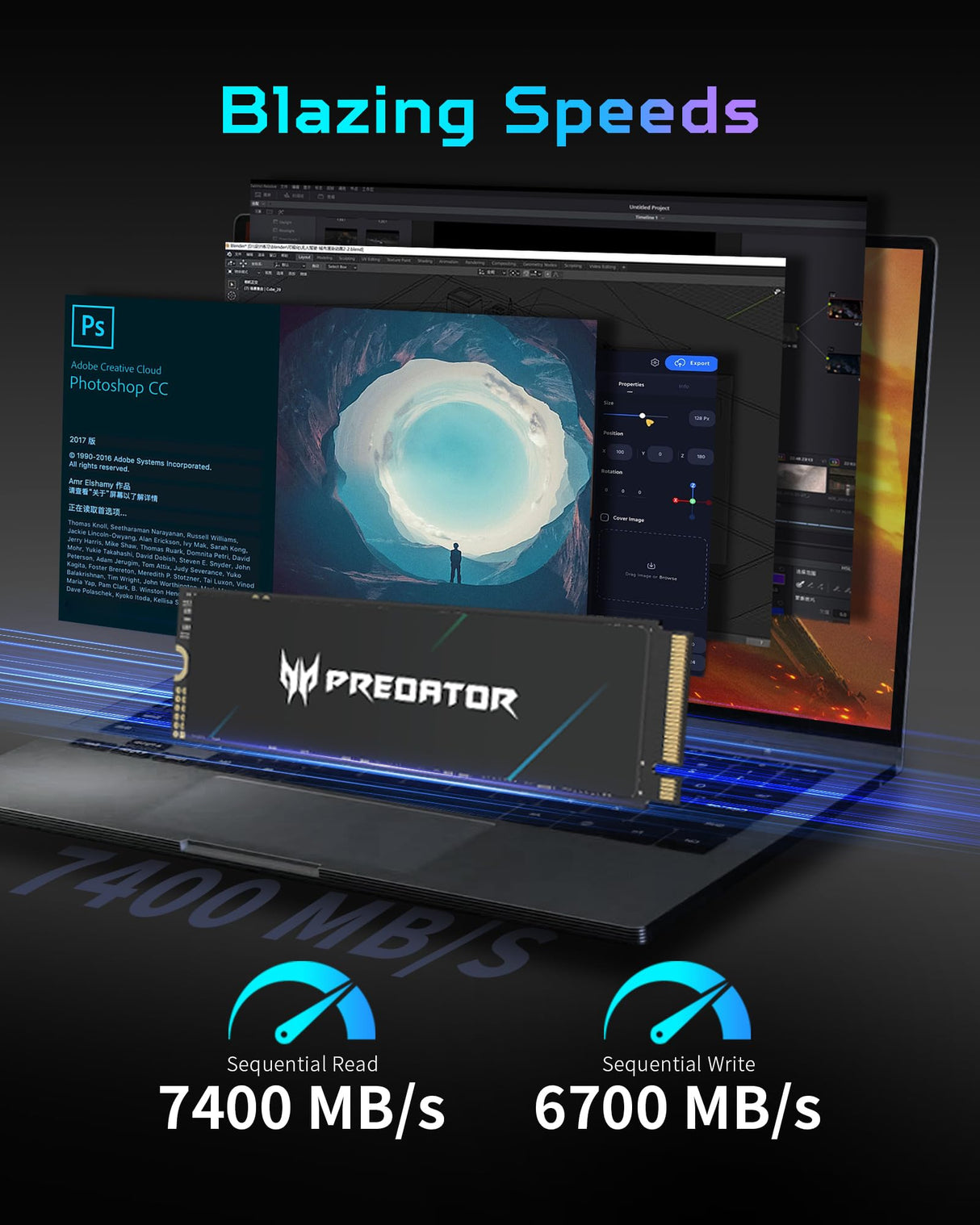 Acer Disco Duro Predator GM7000 2 TB SSD