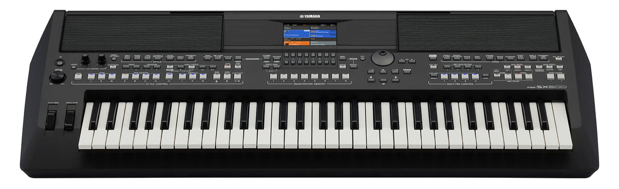 Yamaha PSR-SX600 Digital Keyboard - Teclado digital de calidad para las workstations con 850 voces de instrumentos auténticos y estilos de DJ, 61 teclas sensibles a la pulsación, en negro