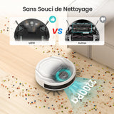 Lefant Robot aspirador con mando a distancia, 2200Pa Robot aspirador Autonomía delgada silenciosa, conectada con WiFi/Alexa/App, programable, ideal para el pelo de animales alfombras pisos duros, M210