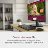 Dell 27 Monitor - SE2725HM, Full HD (1920x1080), 100Hz, IPS, 5ms, VESA (100x100mm), HDMI, VGA, 3 Años de Garantía, Negro