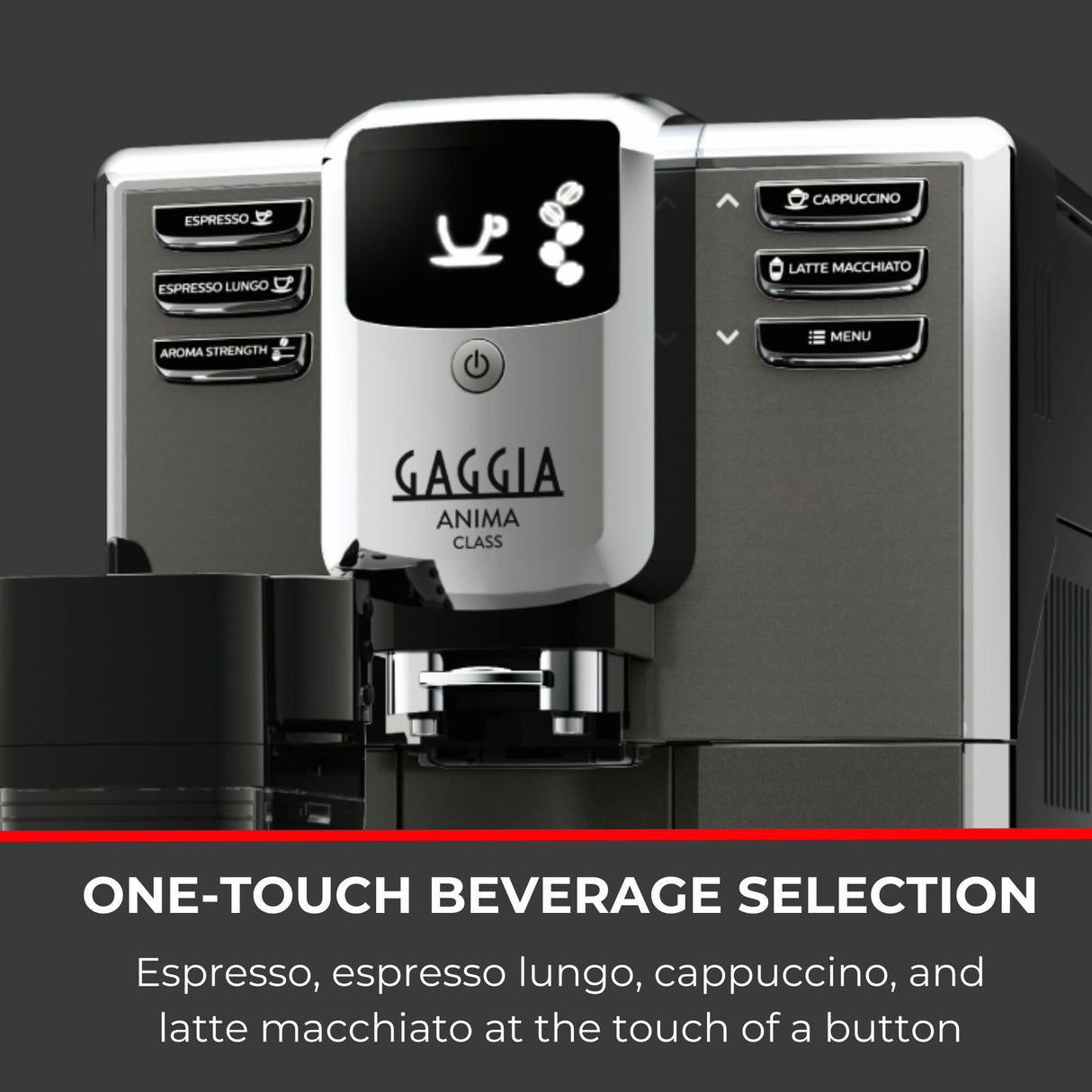 Gaggia RI8759/01 Anima Class Bean to Cup Fully Automatic Coffee Machine, Stainless Steel