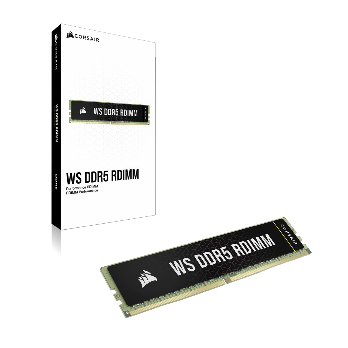 CORSAIR WS DDR5 ECC RDIMM 128GB (8x16GB) 5600MHz CL40 Intel XMP 3.0 Memoria para Estaciones de Trabajo - Negro (CMA128GX5M8B5600C40)