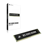 CORSAIR WS DDR5 ECC RDIMM 128GB (8x16GB) 5600MHz CL40 Intel XMP 3.0 Memoria para Estaciones de Trabajo - Negro (CMA128GX5M8B5600C40)