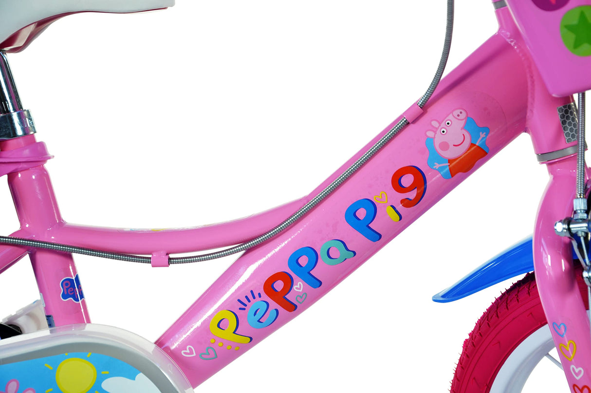 Peppa Pig Bicicleta 16"-5-7 Años Infantil, Bebés niñas, Rosa