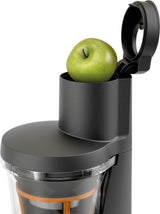 Kenwood PureJuice Pro JMP85.000SI, Extractor Zumo Verduras y Frutas con Recipiente para Pulpa y Jarra para Zumo, Tubo de Alimentación XL, Tapa Antigoteo, 230W, Plata