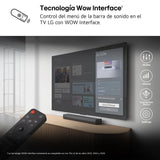 LG S20A - Barra de Sonido Inteligente, Bluetooth, 50W, 2.0 Canales, Compacta con Doble Woofer Integrado, Dolby Digital, DTS Digital Surround, Negro