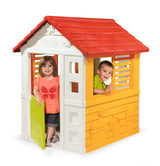 Smoby, Casita Infantil Sunny Playhouse, con 2 Ventanas y Puerta, Sólida y Robusta, para Niños a Partir de 2 Años, 7600810707